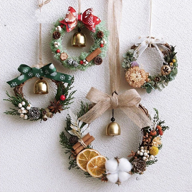 Christmas Bracelet Garland Wreath Rattan Window Site Layout
