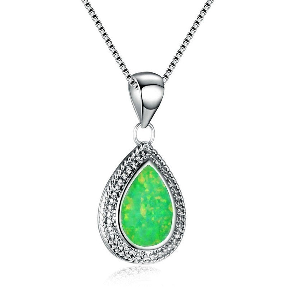 Opal Fashion Rhinestone Zircon Clavicle Chain Female