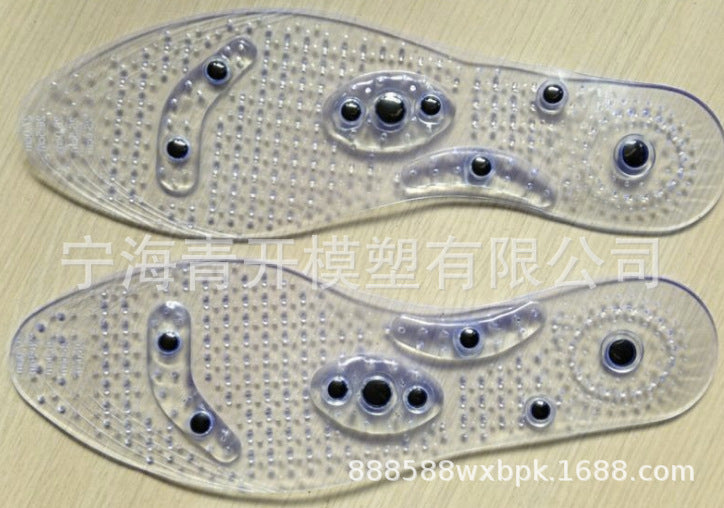 Magnetic Therapy Silicone Insoles Transparent Weight Loss Slimming Insole Massage Foot Care Shoe Pad Wholesale Dropshipping Sole