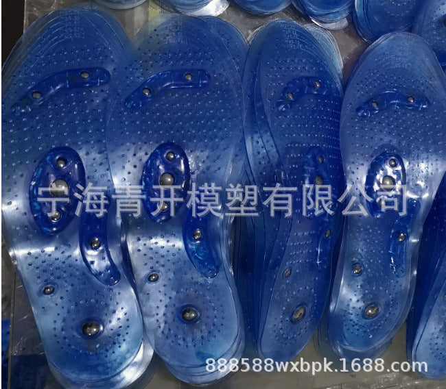 Magnetic Therapy Silicone Insoles Transparent Weight Loss Slimming Insole Massage Foot Care Shoe Pad Wholesale Dropshipping Sole