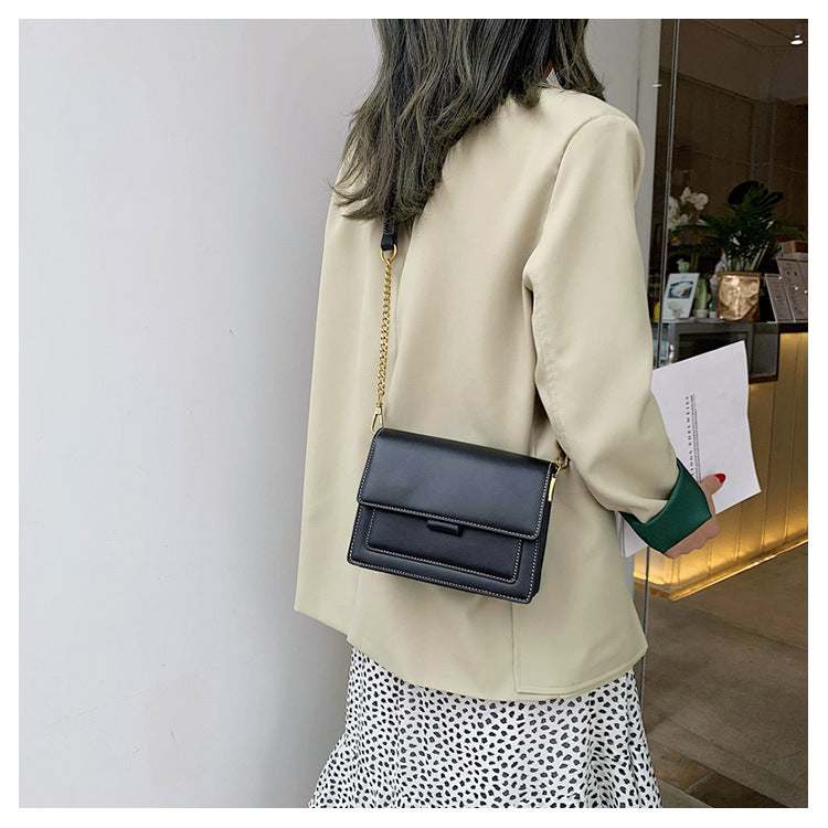 Sen small bag women 2019 summer new ins matcha green small square bag simple chain shoulder messenger bag
