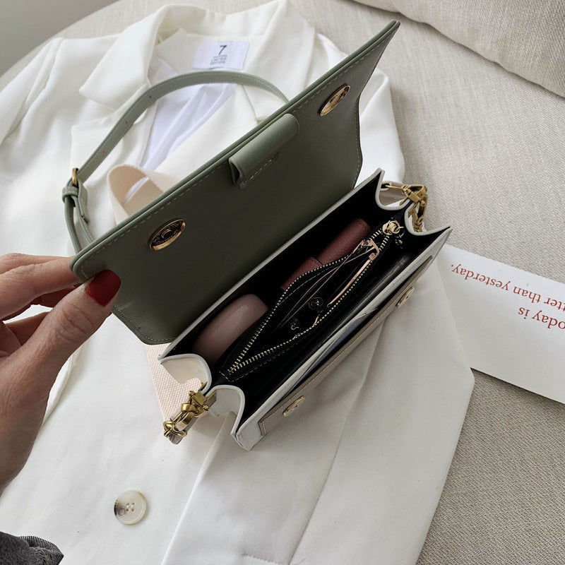 Sen small bag women 2019 summer new ins matcha green small square bag simple chain shoulder messenger bag