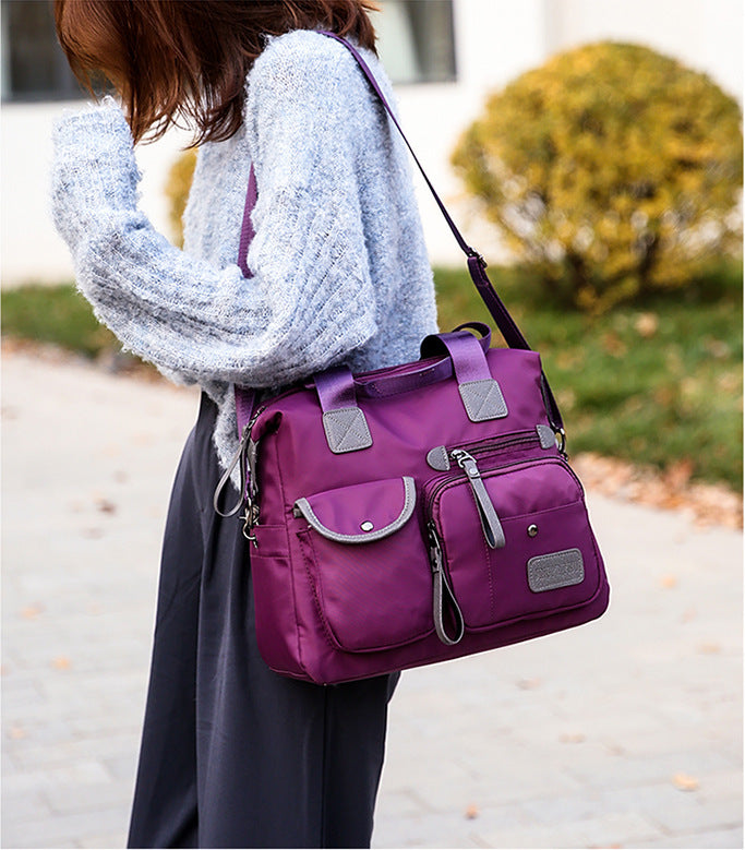 new European and American fashion ladies mummy bag nylon one shoulder portable large capacity travel bag