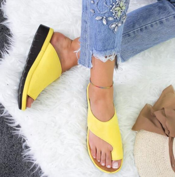 Large size sandals female spring and summer new European and American solid color ladies toe sandals foreign trade explosions wish Amazon cross-border