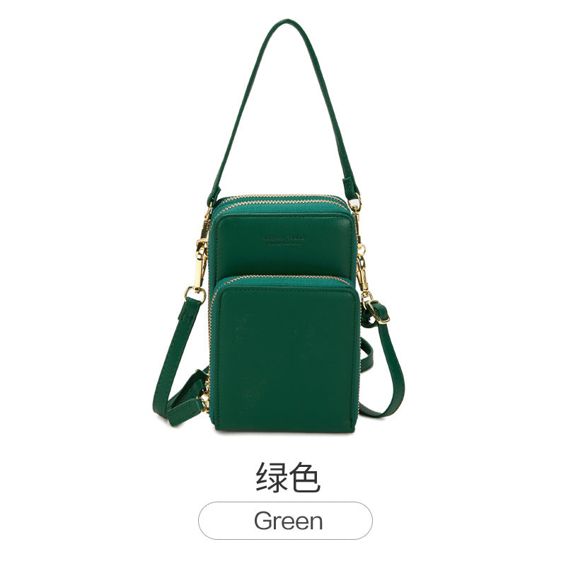 Shoulder bag Guangzhou bag Korean fashion large-capacity diagonal bag solid color multi-function mobile phone bag female Messenger 2019