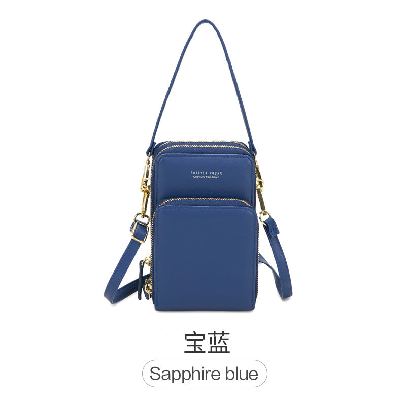 Shoulder bag Guangzhou bag Korean fashion large-capacity diagonal bag solid color multi-function mobile phone bag female Messenger 2019