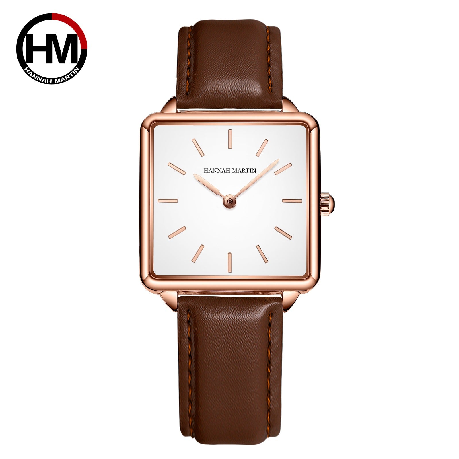 Japan Movement Drop Shipping Women Rose Gold Simple Fashion Casual Brand Wristwatch Luxury Lady Square Watches Relogio Feminino