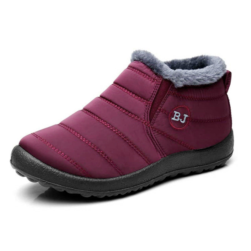 Old Beijing cloth shoes women's cotton shoes winter warm ladies waterproof plus velvet non-slip thickening flat casual mother cotton boots