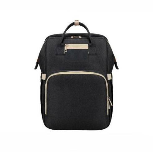 New fashion large-capacity mummy bag multi-function mother and baby bag out foldable shoulder mummy bag crib