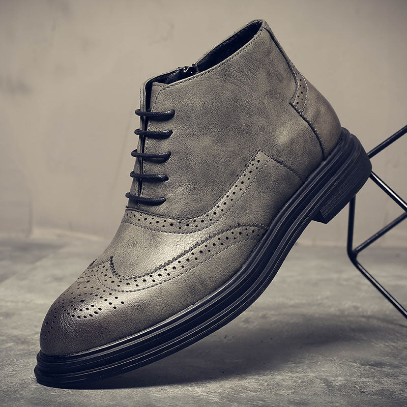 Large size cross-border pointed Chelsea boots British sets of leather boots business men's boots one generation model S08-A