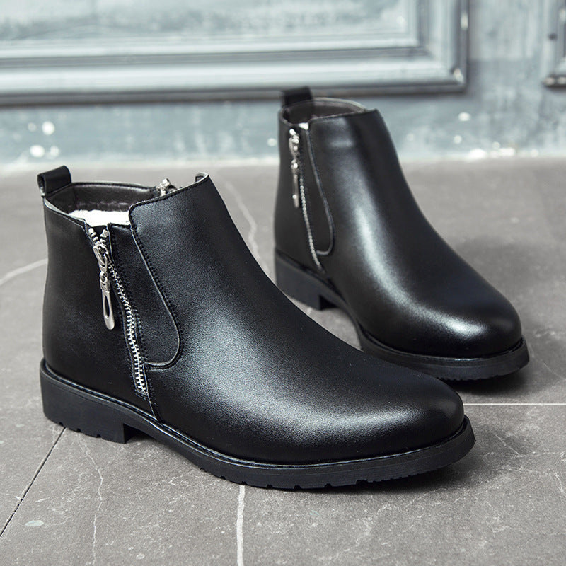 Large size cross-border pointed Chelsea boots British sets of leather boots business men's boots one generation model S08-A