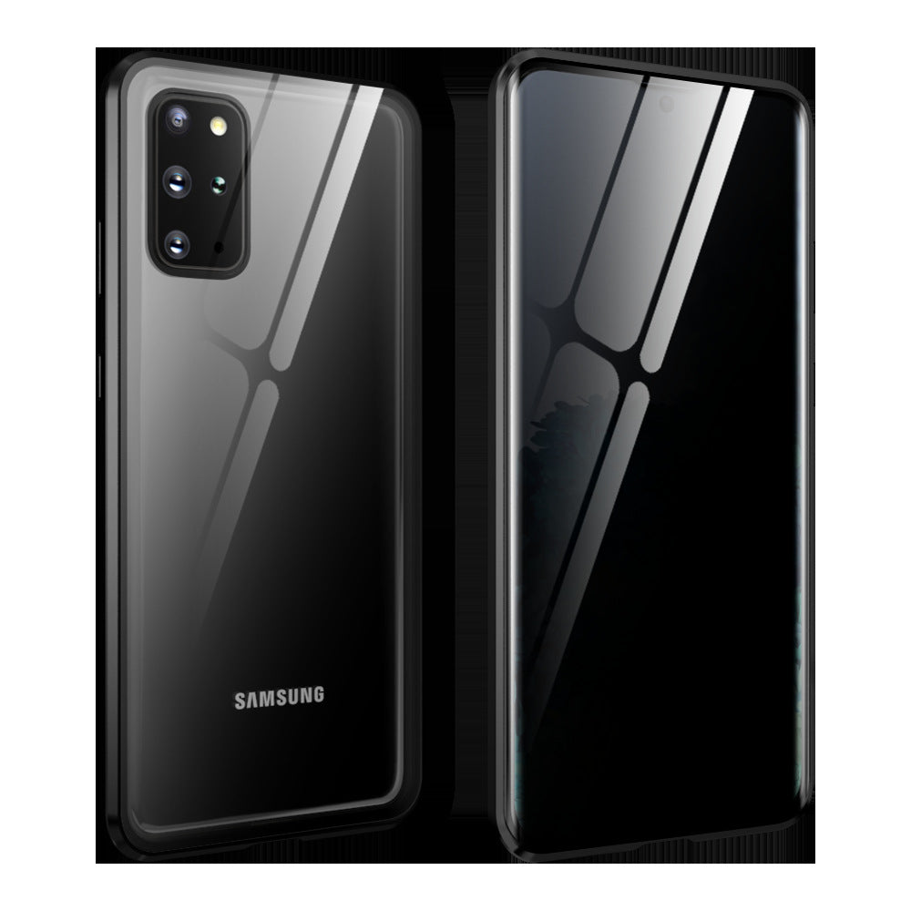 Suitable for Samsung S20ultra anti-peeping Magneto phone case Samsung S20P double-sided glass metal protective sleeve