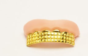 Halloween Dress Up Props Electroplating Gold And Silver Dentures Simulation Zombie Dentures Whole Toy