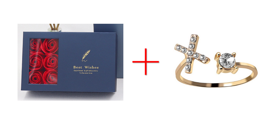 Cross-border explosive ring jewelry creative ladies ring adjustable opening ring 26 letter ring wholesale