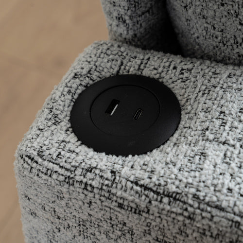 Convertible Combination Sofa Sofa LShaped Sofa With Footstools With Storage WhiteBlack Sofa For Living Room, Living Room BedroomOfficeSmall Space 3Seater Combination Sofa