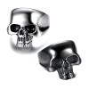 European and American Personality Punk Style Skull Rings Stainless Steel Shiny Skull Men's Rings
