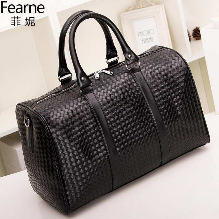 New woven mobile travel bag Large capacity men and women shoulder bag Travel bag black business travel bag