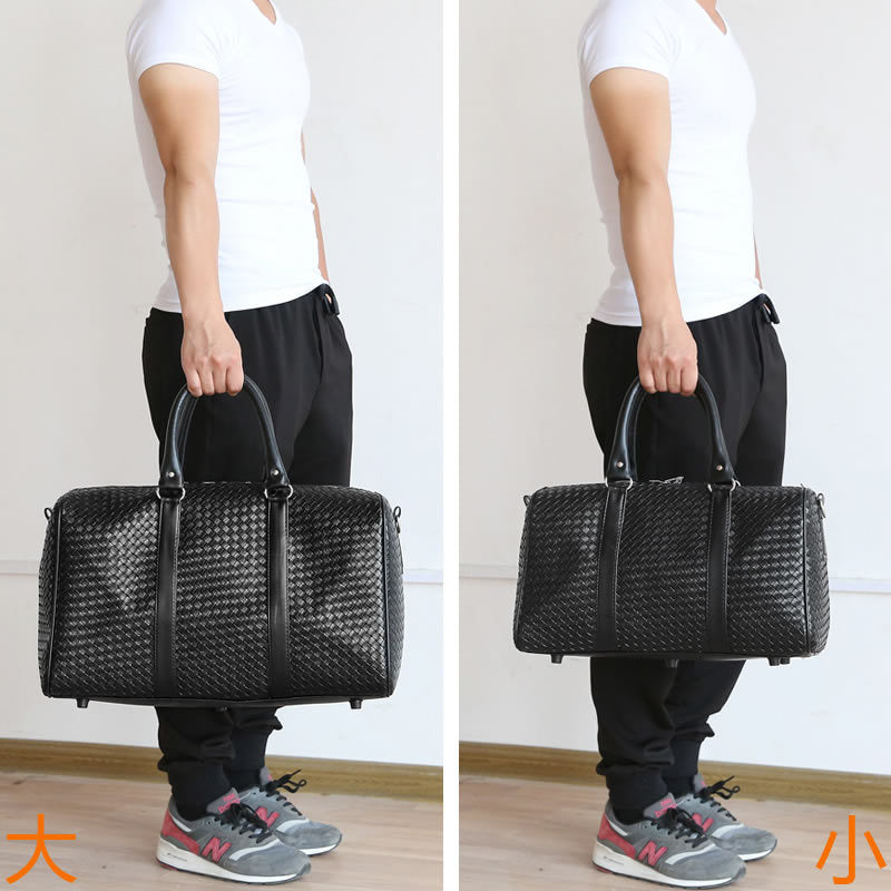 New woven mobile travel bag Large capacity men and women shoulder bag Travel bag black business travel bag