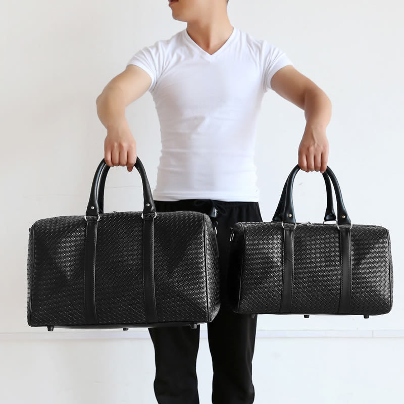 New woven mobile travel bag Large capacity men and women shoulder bag Travel bag black business travel bag