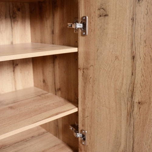 Wardrobe Set, With 4 Coat Hooks, Mirror, Shoe Cabinet, Wall-mounted Coat Rack, Upper Storage Shelf, Hallway Wardrobe With Bench Seat.