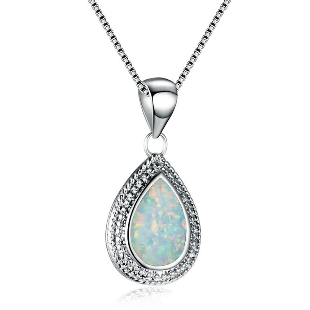 Opal Fashion Rhinestone Zircon Clavicle Chain Female