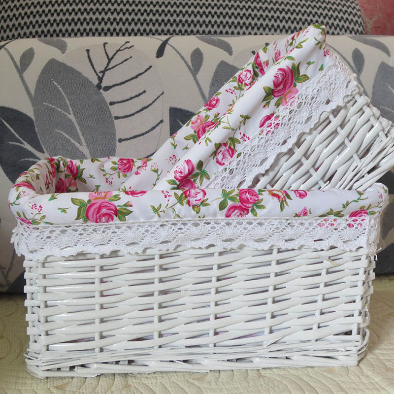 Wicker storage basket rattan storage basket kitchen finishing l household goods snacks miscellaneous goods dirty clothes basket manufacturers wholesale
