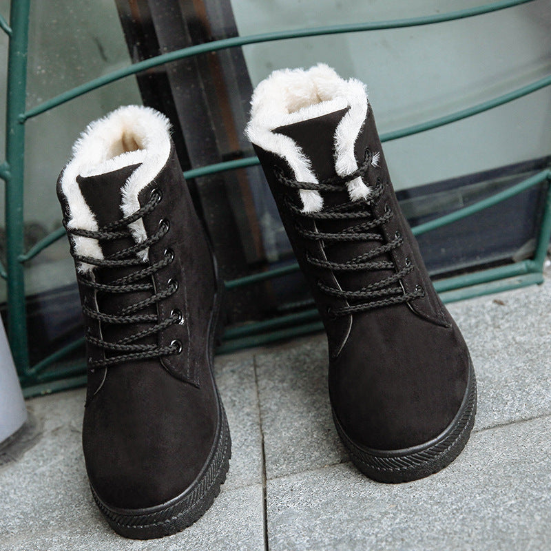 Manufacturer 2023 new women's snow boots wholesale winter new women's winter shoes women's warm mid-calf women's cotton shoes boots