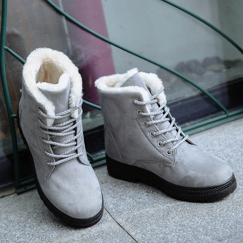 Manufacturer 2023 new women's snow boots wholesale winter new women's winter shoes women's warm mid-calf women's cotton shoes boots
