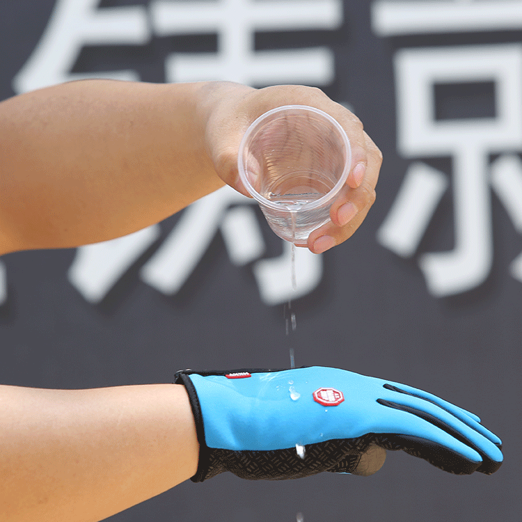 Promotion autumn and winter touch screen gloves cycling men and women fleece outdoor skiing warm waterproof zipper cross-border couple wholesale