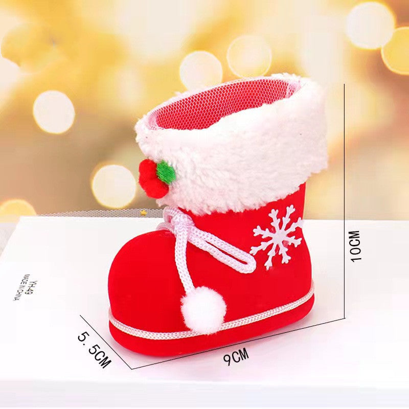 Children's Candy Boots Christmas Boots Candy Bag Socks