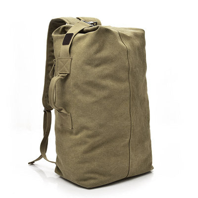 Fashionable large-capacity travel backpack men's backpack outdoor travel sports bag canvas shoulder bag men