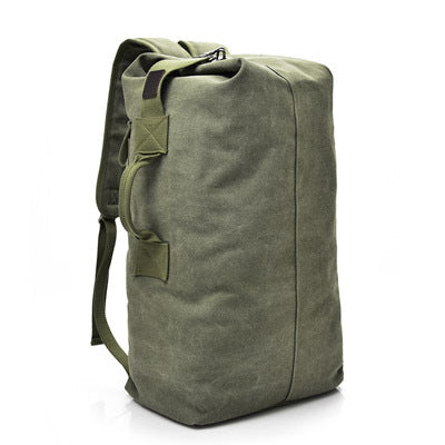 Fashionable large-capacity travel backpack men's backpack outdoor travel sports bag canvas shoulder bag men