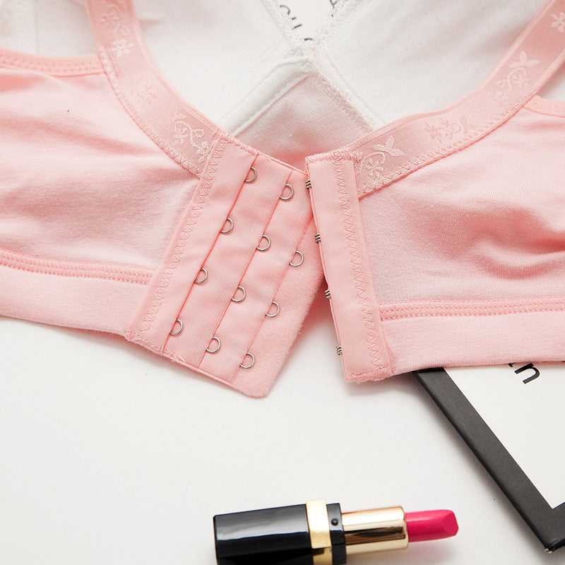 Underwear Wholesale Breastless Bras Without Steel Rings Thin Breathable Bra Front 171