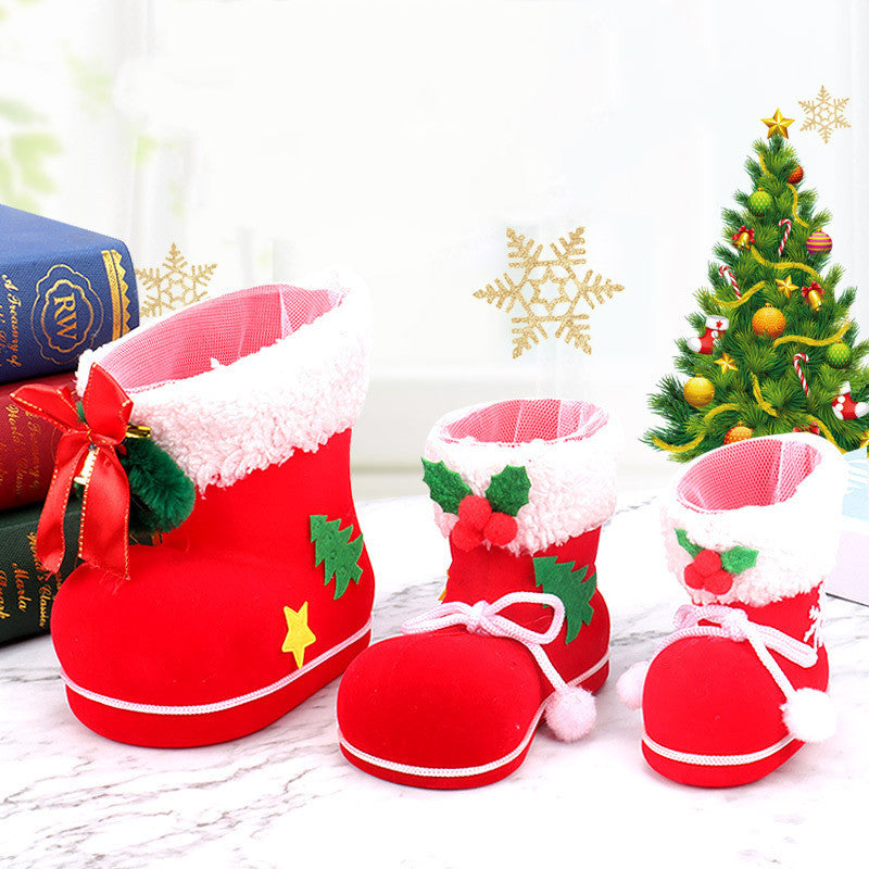 Children's Candy Boots Christmas Boots Candy Bag Socks