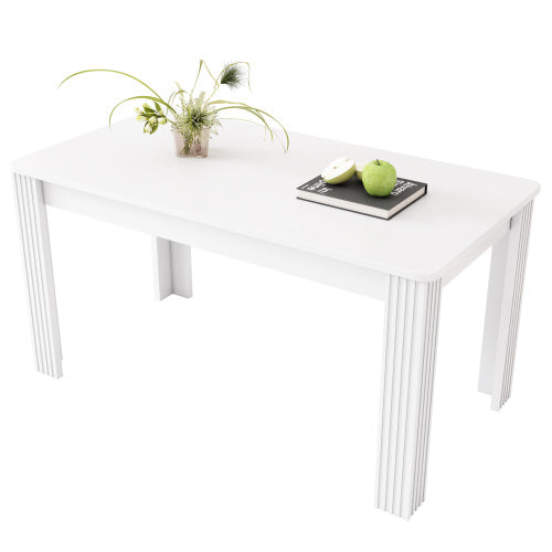4 Seater Dining Room Table, MDF Wood Rectangle Modern Kitchen Dining,Room Furniture Unit, Small Kitchen Table,Coffee Table,Small Table For Home