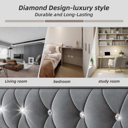 Daybed Single Upholstered Bed Sofa Bed With USB &Type C Charging Station, 3FT Single Bed 90 X 190 Cm With Trundle ,Pull Out Trundle For Living Room And Bedroom, Velvet