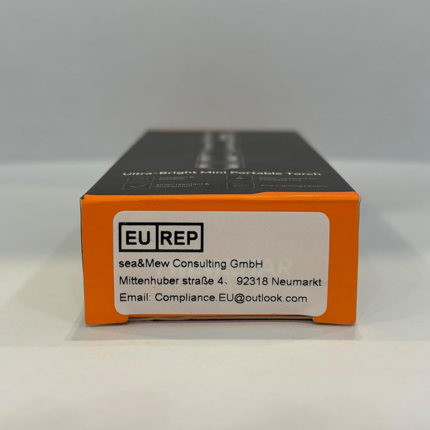 Mini LED Flashlight Super Bright Portable with Clip 5 Modes Camping Hiking