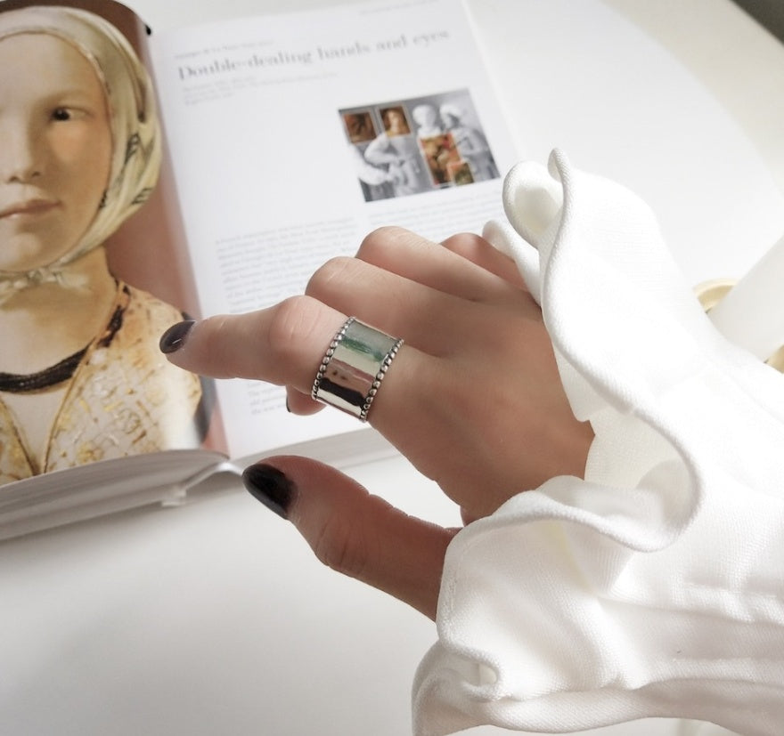 Sterling Silver Ring Personality Trendy Jewellery