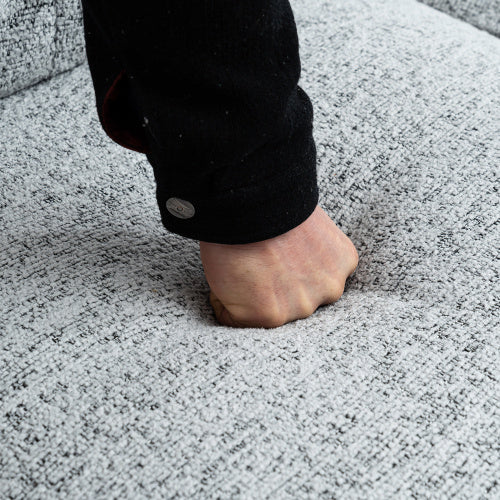 Convertible Combination Sofa Sofa LShaped Sofa With Footstools With Storage WhiteBlack Sofa For Living Room, Living Room BedroomOfficeSmall Space 3Seater Combination Sofa