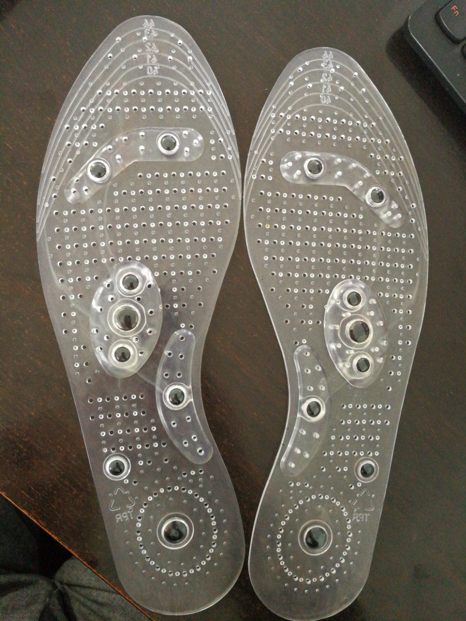 Magnetic Therapy Silicone Insoles Transparent Weight Loss Slimming Insole Massage Foot Care Shoe Pad Wholesale Dropshipping Sole