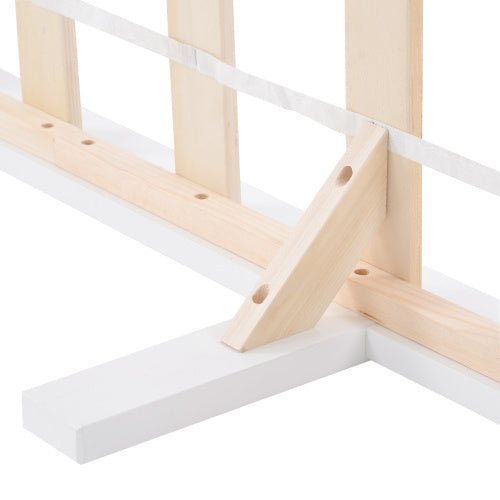 Single Bed White 3ft Solid Pine Wooden Bed Frame For Adults, Kids 190 X 90 Cm 3FT