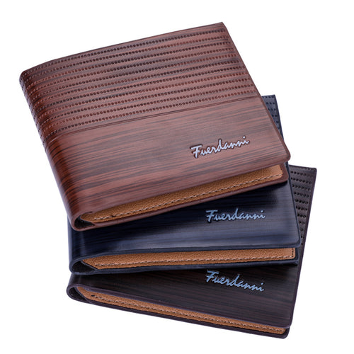 017 new men's short wallet embossed multi-card fashion wallet card package wallet factory spot wholesale