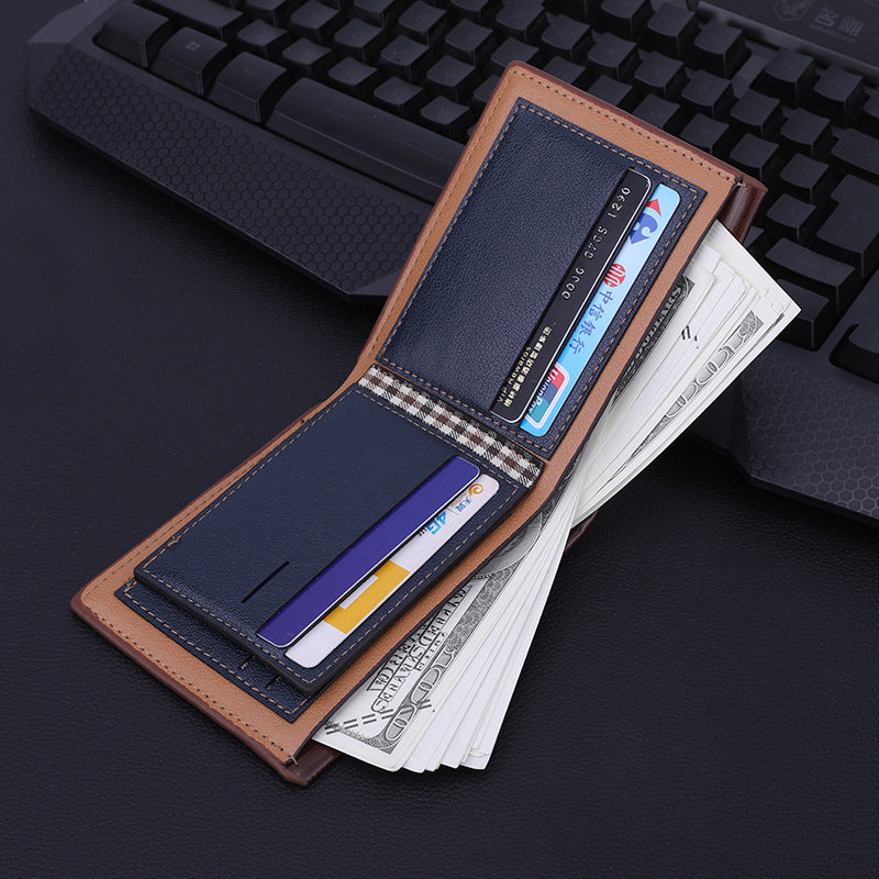 017 new men's short wallet embossed multi-card fashion wallet card package wallet factory spot wholesale