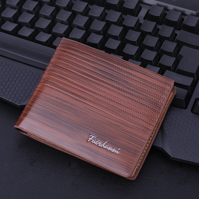 017 new men's short wallet embossed multi-card fashion wallet card package wallet factory spot wholesale