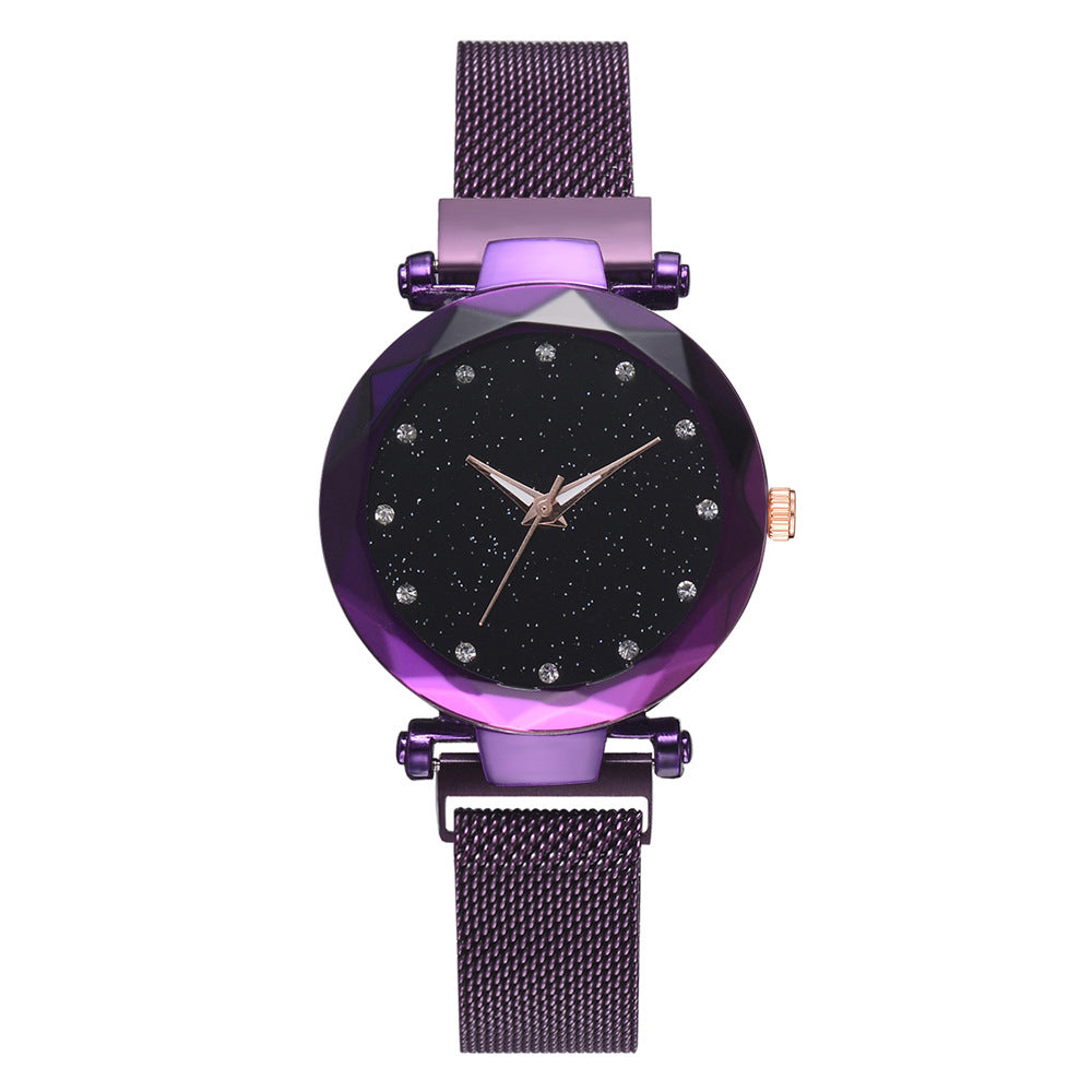 Vibrating sound explosions Spot wholesale ladies star quartz watch lazy watch magnet strap magnet watch