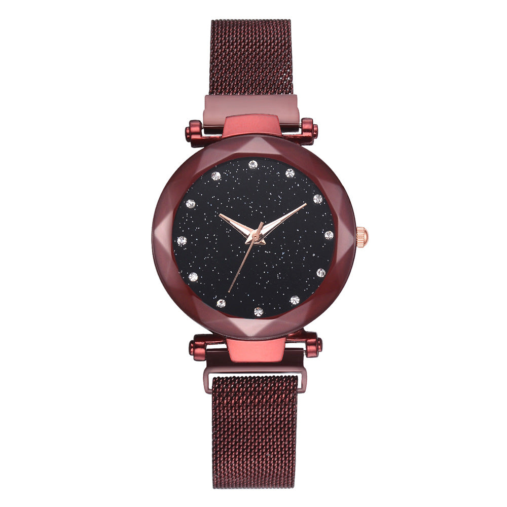 Vibrating sound explosions Spot wholesale ladies star quartz watch lazy watch magnet strap magnet watch