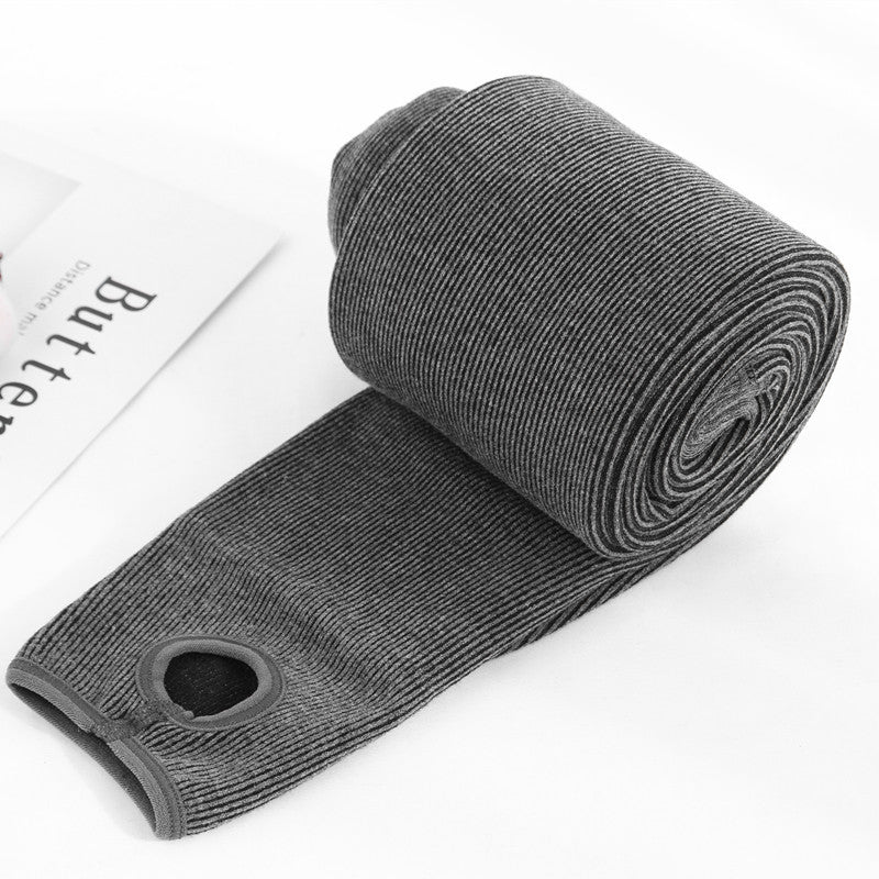 Velvet thickened ribbed cotton vertical striped leggings