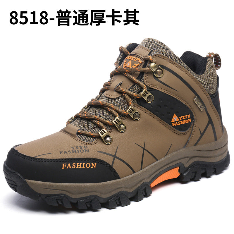 Factory direct cross-border good products Four seasons high-top hiking shoes Large size outdoor shoes walking shoes Large size