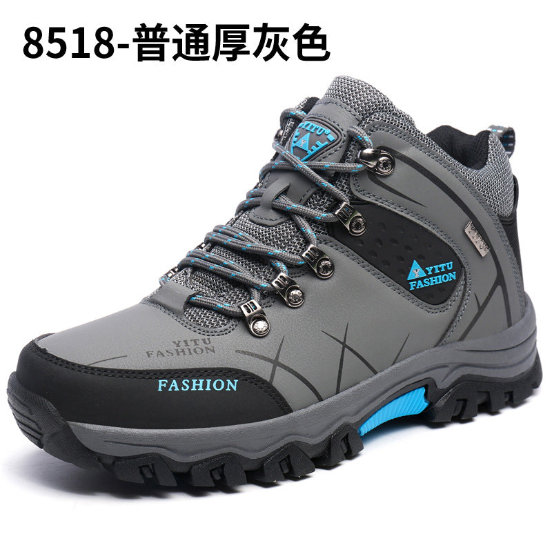 Factory direct cross-border good products Four seasons high-top hiking shoes Large size outdoor shoes walking shoes Large size