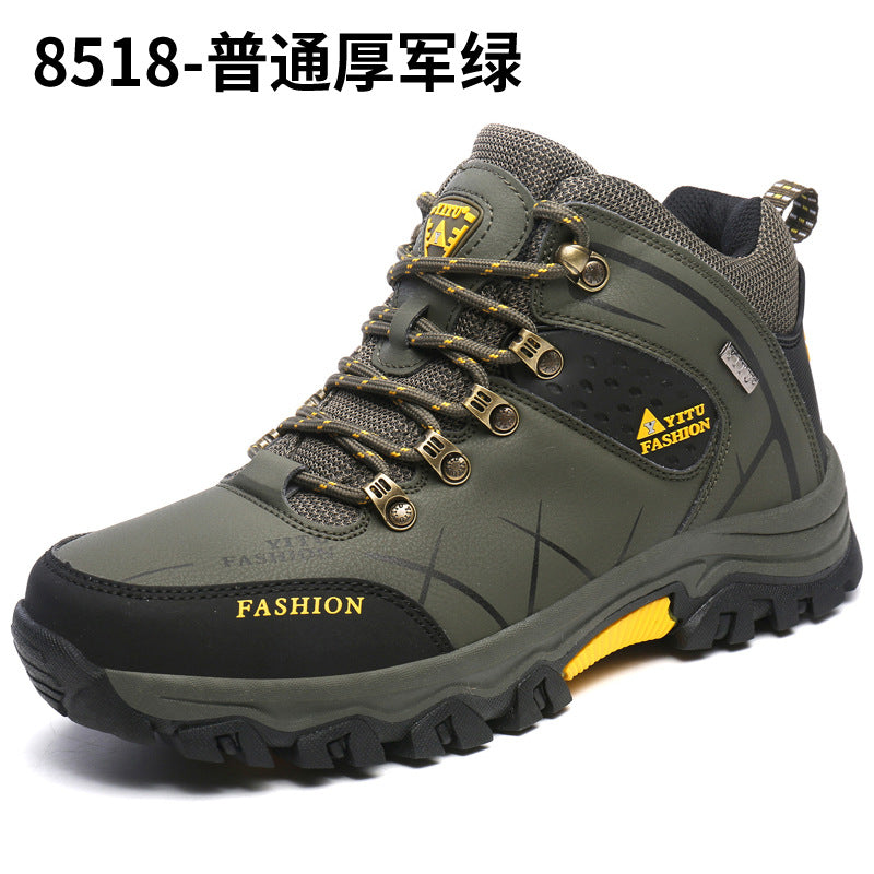 Factory direct cross-border good products Four seasons high-top hiking shoes Large size outdoor shoes walking shoes Large size
